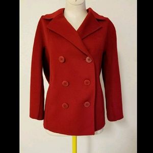 Talbots Double Breasted Wool Coat